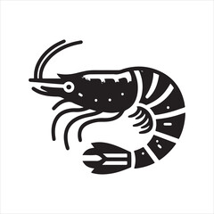 shrimp fish vector