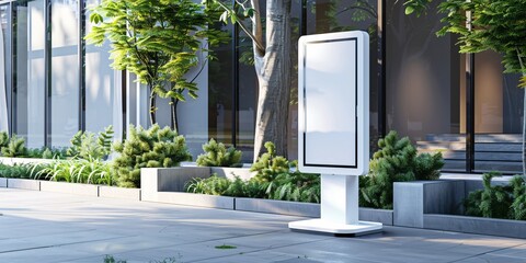 Portable interactive digital display with a sleek design, perfect for user convenience and accessibility.