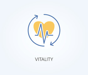  Vitality Vector, Icon Or Logo Sign Symbol Illustration 