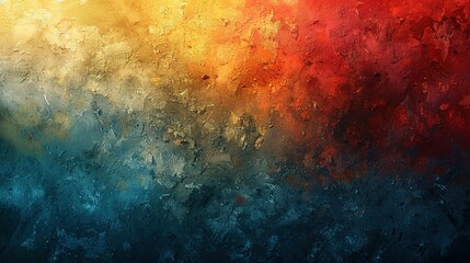 Fototapeta premium Summer Splash Fusion: Teal-Orange-Red-Blue Noise Banner