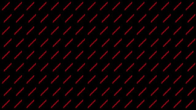 red color zig zag line animation seamless loop background