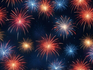 bstract blur fireworks background for independence day party