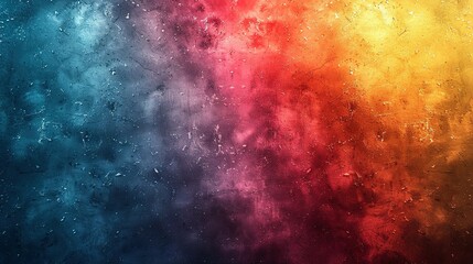 Fototapeta premium Retro Noise Summer: Grainy Teal-Orange-Red-Blue Background