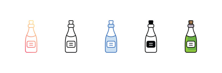 Wine icon design with white background stock illustration