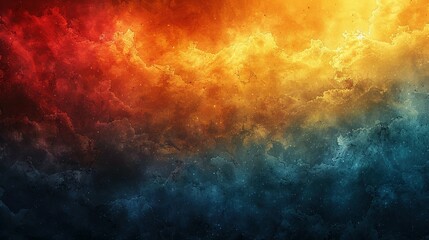 Obraz premium Nostalgic Summer Palette: Teal-Orange-Red-Blue Banner Design