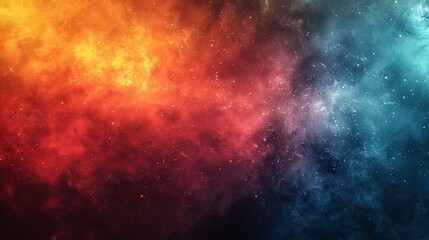 Fototapeta premium Eclectic Retro Blend: Grainy Teal-Orange-Red-Blue Texture