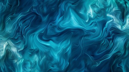 Obraz premium Abstract background with blue and turquoise waves,