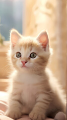cat on the floor
