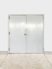 The back door of the cafeteria