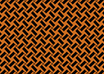 Orange and Black Geometric Pattern