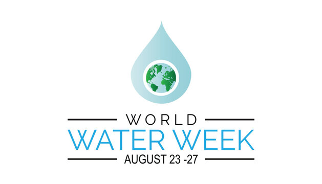 World Water Week is observed every year on August.banner design template Vector illustration background design.