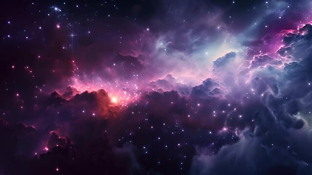 nebula or galaxy in deep space,