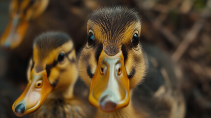 close up of a duck