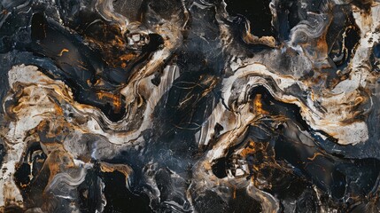 Fototapeta premium Marble surface in dark brown or sandy texture featuring intricate stone details on an abstract backdrop
