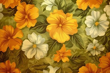Fototapeta premium Vibrant Flower with Intricate Petal Patterns