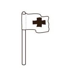flag of the hospital 