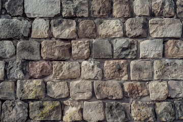 Close-Up of 18th Century Castle Stone Wall