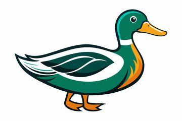 duck different style vector illustration line art