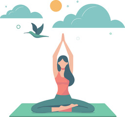 illustration of yoga pose