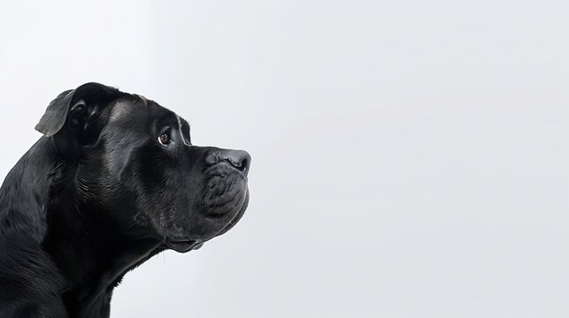 A Cane Corso dog on a white background : Generative AI