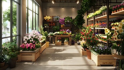 A Lush and Vibrant Flower Shop