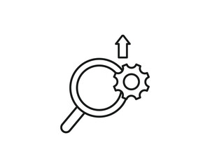 Optimization icon vector symbol design illustration