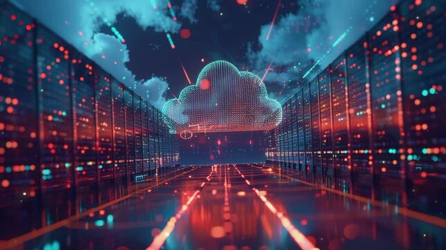 illustration of advanced document management technology governance compliance, Ai