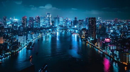 Obraz premium City View at Night