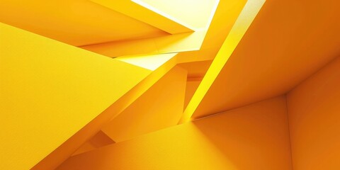 Obraz premium Cozy yellow room with skylight