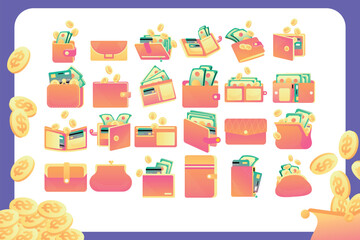 Flat Wallet Illustration