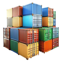 containers cargo transparent background