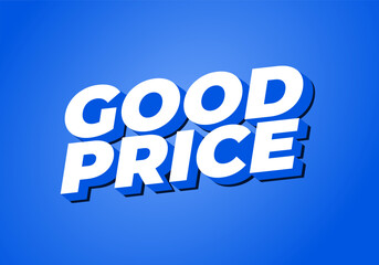 Good price. Text effect in 3D look with good colors