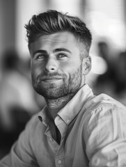 Obraz premium Man with beard