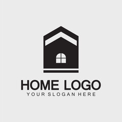 Home logo icon vector illustration design template.Home and house logo design vector, logo , architecture and building, design property , stay at home estate Business logo.