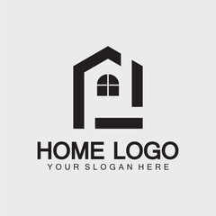 Home logo icon vector illustration design template.Home and house logo design vector, logo , architecture and building, design property , stay at home estate Business logo.