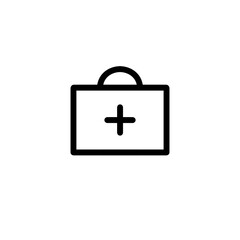 First aid kit icon with simple and modern design 