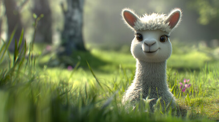 A cute alpaca 