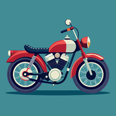 Motor cycle vector art illustration 