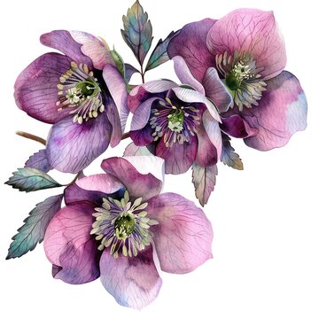 Hellebore clip art preview