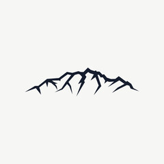 Minimalist Mountain Adventure Logo Icon Vector