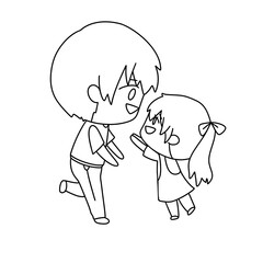 A man and a little girl are hugging