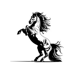 Horse illustration high quality vector image