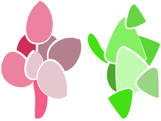 fluid shape illustrations in abstract vectors for graphic elements