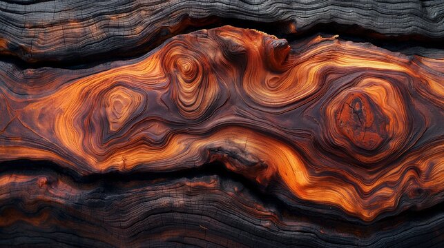 Bubinga Brilliance - Deeply Textured Wood Background in Rich Dark Patterns, 4' x 8' Sheet for Design Projects