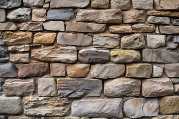 Obraz premium Close-Up of 18th Century Castle Stone Wall