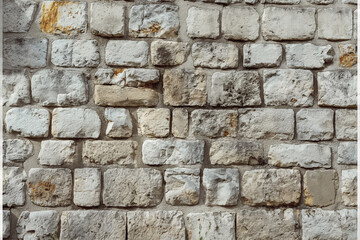 Fototapeta premium Close-Up of 18th Century Castle Stone Wall