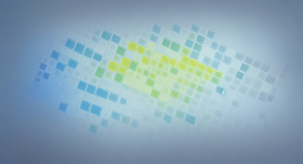 Isometric style abstract 3d illustrative image of A Green Data Center Sustainability concept, an image showcasing eco-friendly design elements
