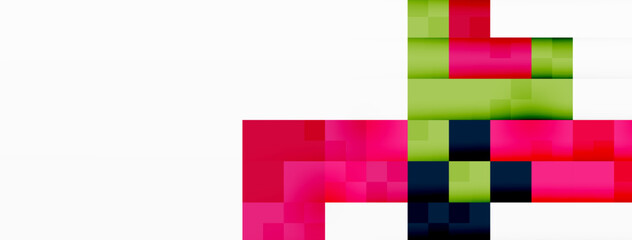 Dynamic colorful squares background. Vector Illustration For Wallpaper, Banner, Background, Card, Book Illustration, landing page