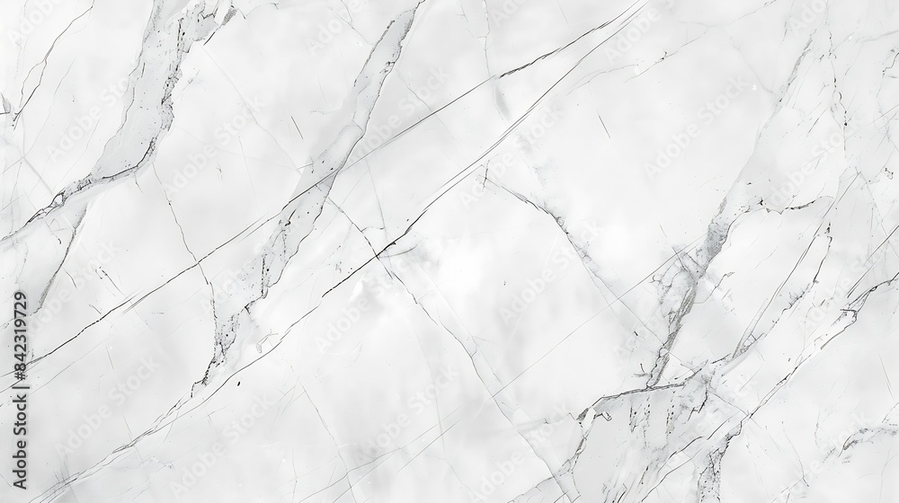 Poster White grey marble floor texture background with high resolution counter top view of natural tiles stone in seamless glitter pattern and luxurious : Generative AI