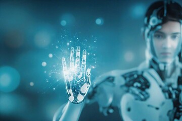 Scientific and technological concept image